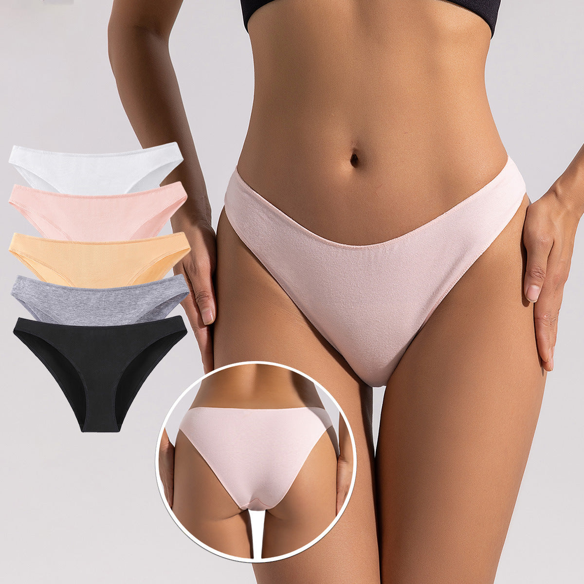 🌸 Culotte en coton pour femme – Taille basse, douce et respirante