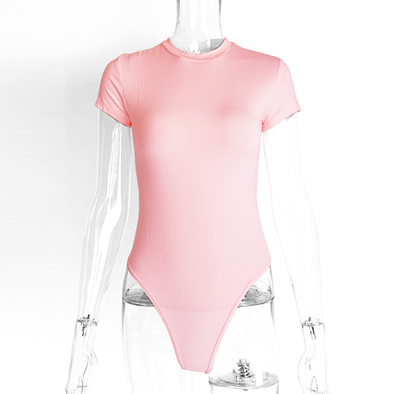 Women's Summer short Sleeve Bodycon jumpsuit -Elegant Casual Outfit