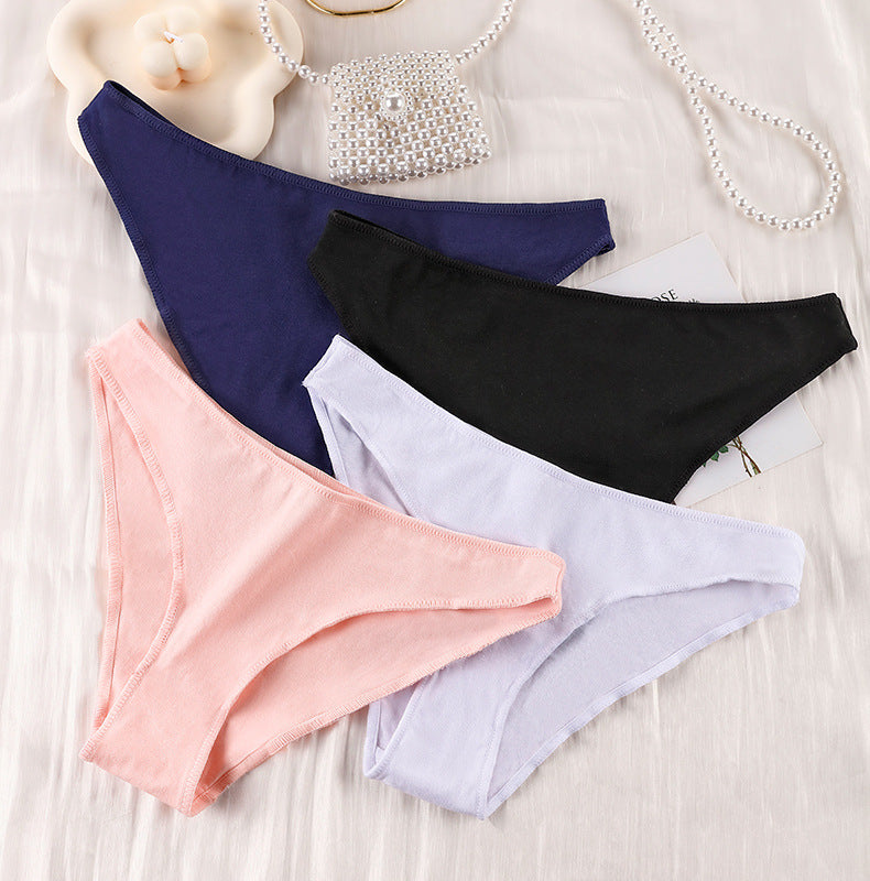 🌸 Culotte en coton pour femme – Taille basse, douce et respirante
